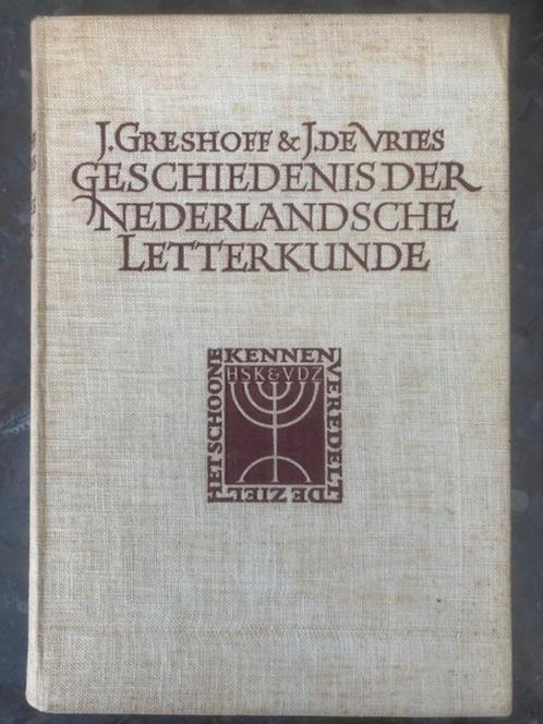 Greshoff en De Vries. Geschiedenis der Nederlandsche Letterk, Boeken, Literatuur, Verzenden