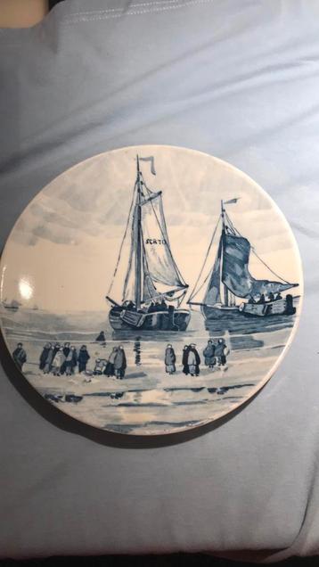Assiettes décor Delft (série de 4)