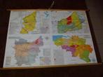 Schoolkaart België 111 cm x 161 cm, Livres, Atlas & Cartes géographiques, Carte géographique, Utilisé, Enlèvement ou Envoi, Belgique