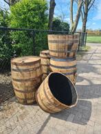 Whiskyvaten 190 L - tuindecoratie - regenton - bloembak, Tuin en Terras, Ophalen, Met kraantje, 150 liter of meer, Zo goed als nieuw