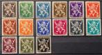 Nrs. 674A - 689A. MNH**. 1944. Heraldieke leeuw. OBP: 13,00e, Postzegels en Munten, Postzegels | Europa | België, Orginele gom