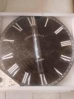 Zwarte wandklok diameter 60 cm nieuw, Ophalen, Zo goed als nieuw, Wandklok