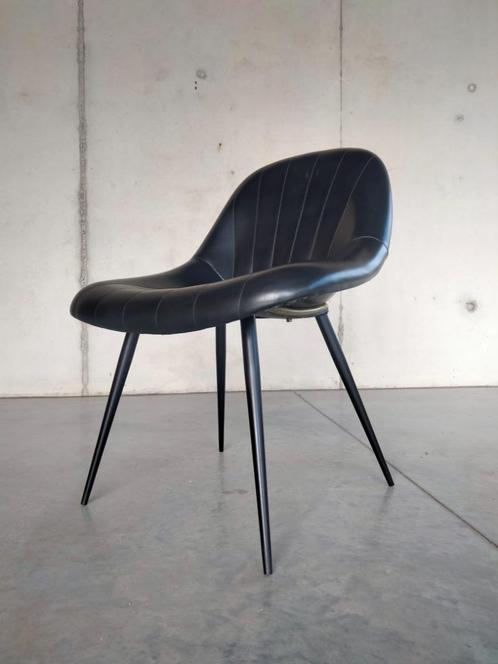 1960s vintage design stoel fauteuil, Maison & Meubles, Chaises, Utilisé, Une, Synthétique, Noir, Enlèvement