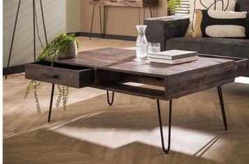 table basse, Moins de 50 cm, Autres essences de bois, 50 à 100 cm, Comme neuf