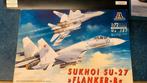 Sukhoi Su27 Flanker 1/72 Italeri, Ophalen of Verzenden, Zo goed als nieuw, Italeri