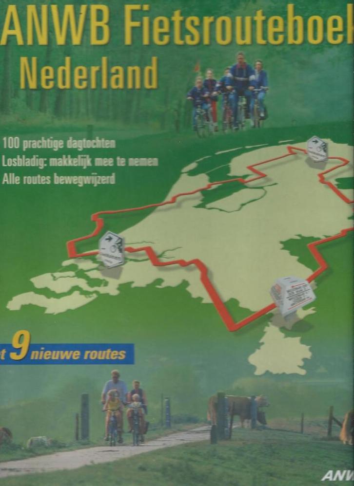 ANWB fietsrouteboek Nederland., Boeken, Reisgidsen, Gelezen, Fiets- of Wandelgids, Benelux, ANWB, Ophalen of Verzenden