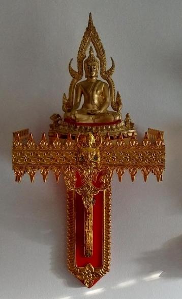 Thai Boeddha-altaar,Thai gebedstafel,Buddha,zonder beeld,, beschikbaar voor biedingen