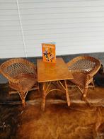 vintage kindertafel met stoelen, Kinderen en Baby's, Kinderkamer | Tafels en Stoelen, Ophalen, Gebruikt, Tafel(s) en Stoel(en)