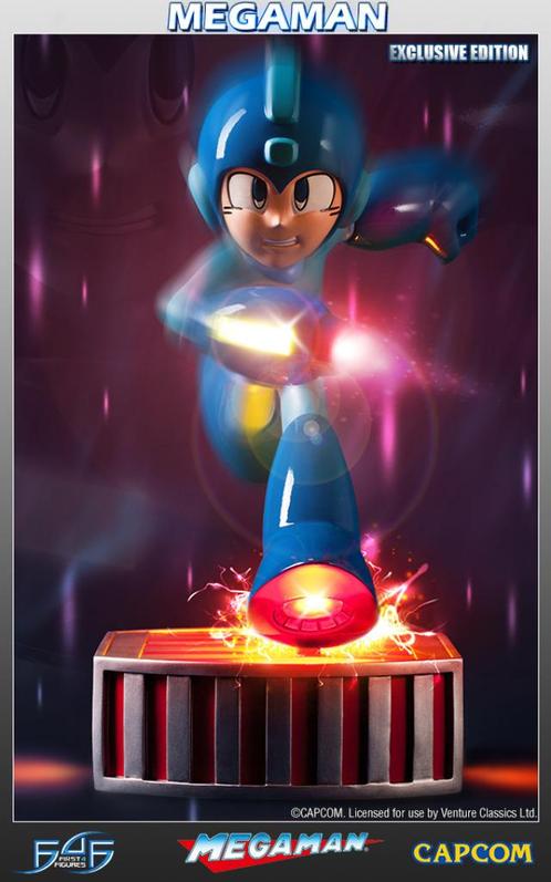 2 statues de Running Megaman regular + 1 Running Megaman, Collections, Statues & Figurines, Neuf, Enlèvement ou Envoi