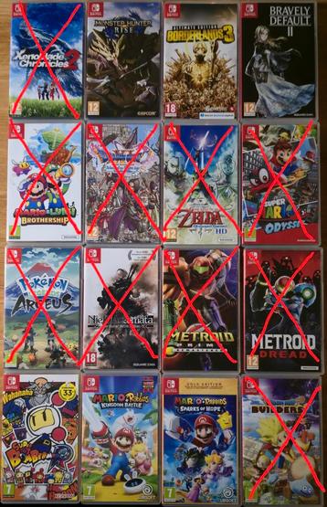 Nintendo switch games beschikbaar voor biedingen