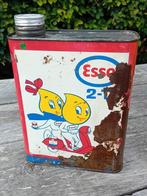 Zeer zeldzaam olieblik ESSO 2-T Motor Oil, Verzamelen, Ophalen, Gebruikt, Verpakking