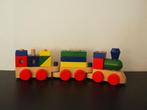 Train en bois avec blocs, Enfants & Bébés, Jouets | Jouets en bois, Jouet à Pousser ou Tirer, Comme neuf, Enlèvement