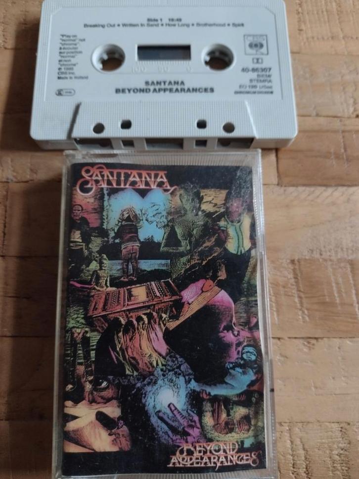 MUZIEK CASSETTE SANTANA: BEYOND APPEARANCES - 1985, Cd's en Dvd's, Cassettebandjes, Gebruikt, Origineel, Wereldmuziek, 1 bandje