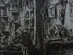 Henri De Braekeleer, etsje, interieur, 10 x 13 cm, Ophalen of Verzenden