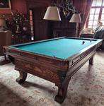 Antiek Frans biljart, massief hout, Ophalen, Zo goed als nieuw, Biljarttafel
