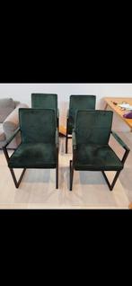 Eetkamerstoelen - velvet - 4 stuks, Huis en Inrichting, Ophalen, Gebruikt, Overige kleuren, Vier