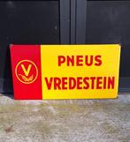 Zeer mooi emaille reclamebord van Vredestein banden., Verzamelen, Ophalen of Verzenden, Gebruikt, Reclamebord