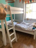 Hoekstapelbed hout wit, Ophalen, Zo goed als nieuw, Stapelbed
