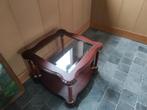 Salontafel met goud verguld te koop, Huis en Inrichting, Ophalen, Zo goed als nieuw, Kersenhout
