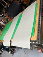 2 mat beige kleur tuigleer lappen 2 mm dikte soepel, Enlèvement ou Envoi, Comme neuf, Beige