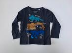 Mt 98 Donkerblauwe T-shirt lange mouwen pailletten dino's, Kinderen en Baby's, Kinderkleding | Maat 98, C&A, Ophalen of Verzenden
