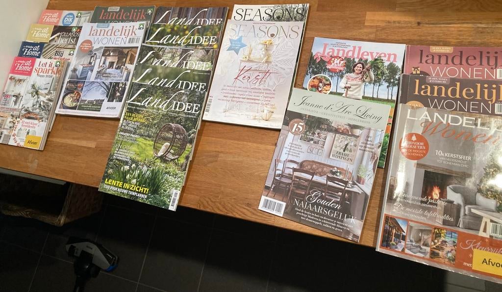 18 interieur tijdschriften, Boeken, Ophalen, Gelezen