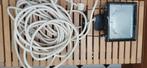 Verstraler - bouwlamp incl 14 meter kabel, Gebruikt, Lamp, Ophalen