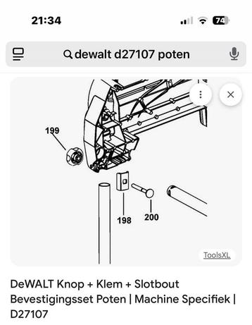 Ik zoek dewalt d27107 poten beschikbaar voor biedingen