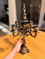 Antieke kandelaar 4 kaarsen, Antiek en Kunst, Antiek | Kandelaars, Ophalen of Verzenden
