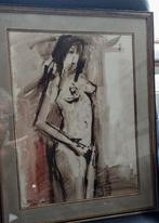 Blickx Tony Luc - Aquarel - getekend - naak, Ophalen of Verzenden