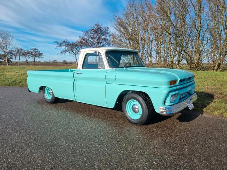 Gmc pick-up 1966, Auto's, Oldtimers, Bedrijf, GMC, Wit, Ophalen
