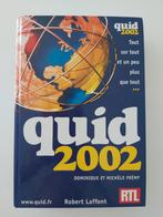 Quid 2002, Livres, Encyclopédies, Enlèvement ou Envoi, Dominique et Michèle Frémy, Tome à part, Général