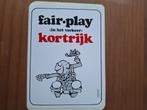 Vintage sticker cartoon fair.play (verkeer) Kortrijk, Ophalen of Verzenden, Zo goed als nieuw, Overige typen
