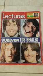 Vintage Spaans Magazine 1974 The Beatles poster, Verzamelen, 1960 tot 1980, Ophalen of Verzenden, Tijdschrift