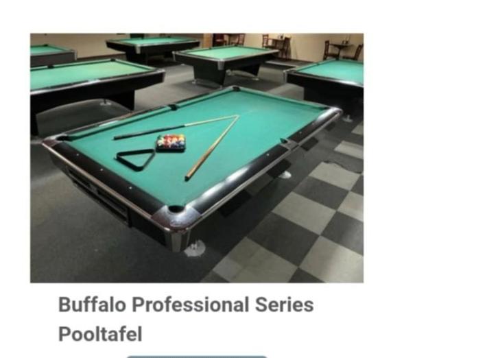Buffalo Professional, Sport en Fitness, Biljarten en Poolen, Gebruikt, Pooltafel, Ophalen