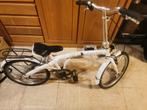 Witte plooifiets, Fietsen en Brommers, Gebruikt, 16 tot 18 inch, Totaal opvouwbaar, Ophalen