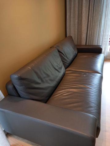 Lederen zetel, 75 à 100 cm, Comme neuf, Enlèvement, 150 à 200 cm