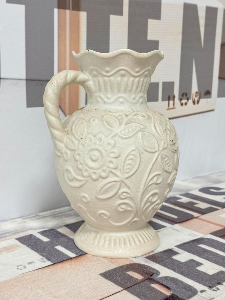 XL 1945 antiek Vaas Bay-West Germany keramisch creme 30cm, Antiek en Kunst, Antiek | Vazen, Ophalen of Verzenden