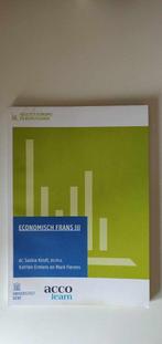 Economisch Frans III - Handelswetenschappen, Comme neuf, Autres sujets/thèmes, Acco, Enlèvement ou Envoi