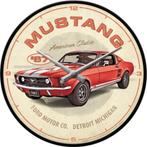 Ford Mustang klok en andere mooie decoratie klokken kado, Collections, Marques & Objets publicitaires, Ustensile, Enlèvement ou Envoi