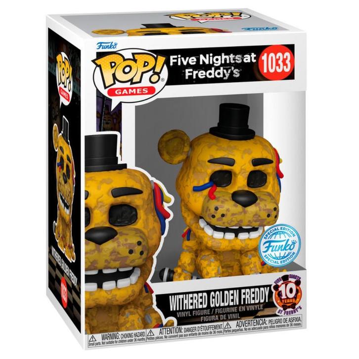 Funko POP Five Nights at Freddy's - Withered Golden Freddy, Verzamelen, Poppetjes en Figuurtjes, Nieuw, Ophalen of Verzenden