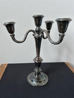 Chandelier à 4 têtes en métal argenté - Alpaca EPNS, Enlèvement ou Envoi, Argent