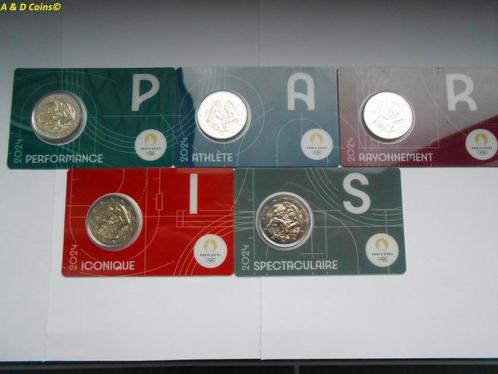 Frankrijk 2 Euro cc 2024 (  5 x 2 ), Timbres & Monnaies, Monnaies | Europe | Monnaies euro, Série, 10 euros, France, Enlèvement ou Envoi