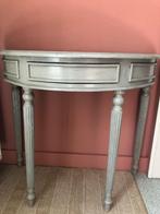 houten gepatineerd tafeltje, Ophalen, Gebruikt, 75 cm of meer, Overige vormen