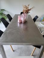 Eettafel inox handgeschuurd, Ophalen, Gebruikt