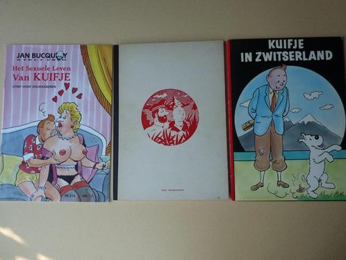 3x parodie Kuifje - Nederlandstalig, Boeken, Stripverhalen, Zo goed als nieuw, Meerdere stripboeken, Ophalen of Verzenden