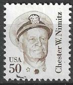 USA 1985 - Yvert 1561 - Chester William Nimitz (ST), Postzegels en Munten, Verzenden, Gestempeld