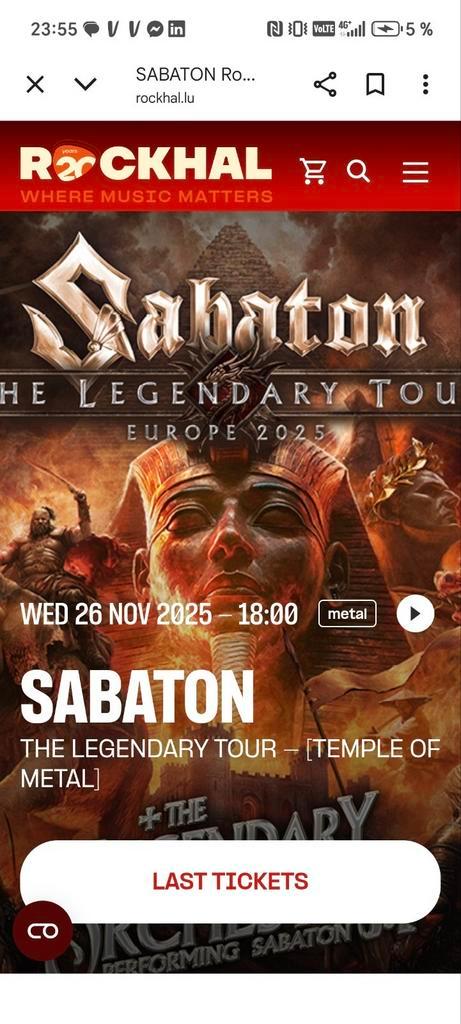 Oorspronkelijk bericht 26 november 2025, Tickets en Kaartjes, Evenementen en Festivals