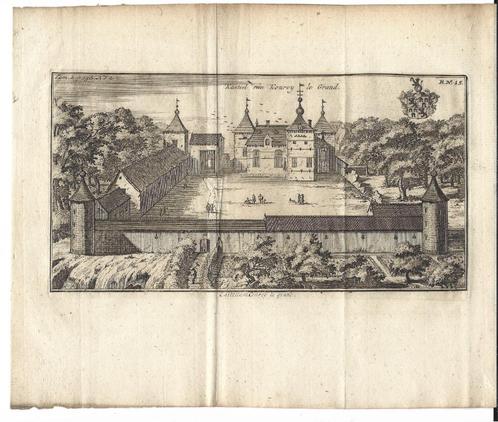 1770 - Chateau Corroy le Grand / Gembloux, Antiek en Kunst, Kunst | Etsen en Gravures, Verzenden