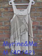 Myrine&Me beige korte overjurk/tuniek M, Kleding | Dames, Ophalen of Verzenden, Gedragen, Maat 38/40 (M), Beige